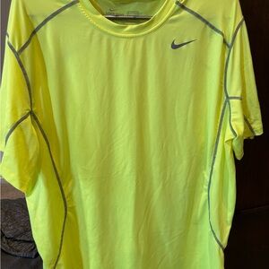 Nike Men's Yellow Dri-FIT Shirt